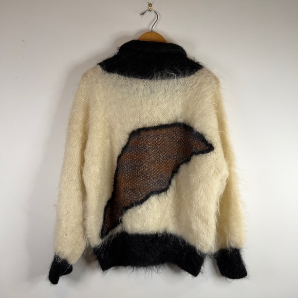 Vintage Casmo Handknitted Scotland Mohair Wool Sweater Size M/L 78% Mohair - Picture 7 of 13
